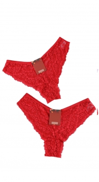 String brésilien sexy dentelle rouge