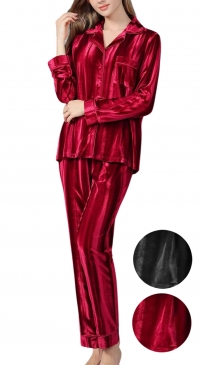 Pyjama velours satiné hiver M au 3XL