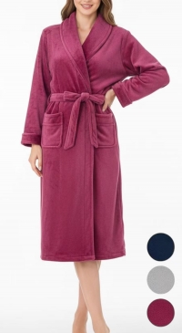 Peignoir pilou pilou avec poches pour femme M au 3XL