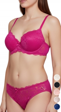 Soutien-gorge bonnet B culotte assortie