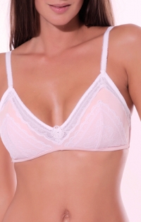 Soutien gorge sans armatures rose à l'unité