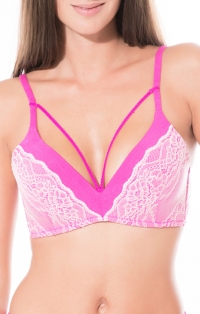 Soutien gorge sans armatures, tissu modal  poudre à l'unité