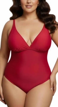 Maillot de bain 1 pièce rouge