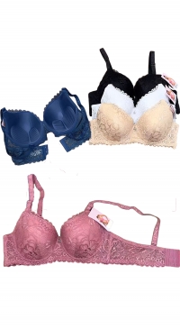 Soutien-gorge bonnet C push-up dentelle