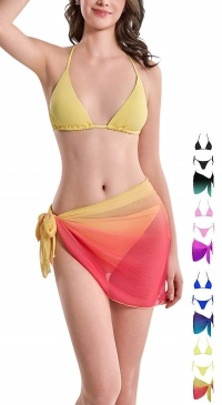 Bikinis avec paréos dégradés bicolore 36 38 40 42 44