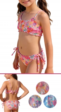 Bandeau de bain enfant et junior imprimé fleuri