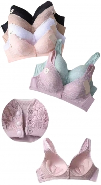 Soutien-gorge bonnet D push up pressions à l'avant