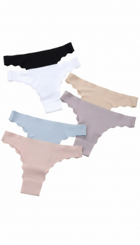 Tangas unis sans coutures – Assortiment S/M, L/XL