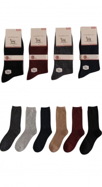 Paires de chaussettes hiver laine couleur (35 au 40)