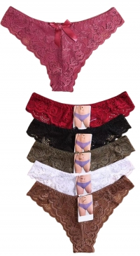 Culottes brésiliennes en dentelle florale lot de XS/S - M/L