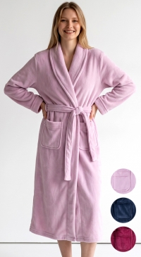 Peignoir chaud et douillet avec poches pour femme M L XL 2XL 3XL