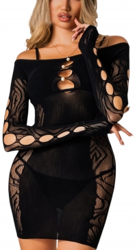 Robe sexy en résille taille unique